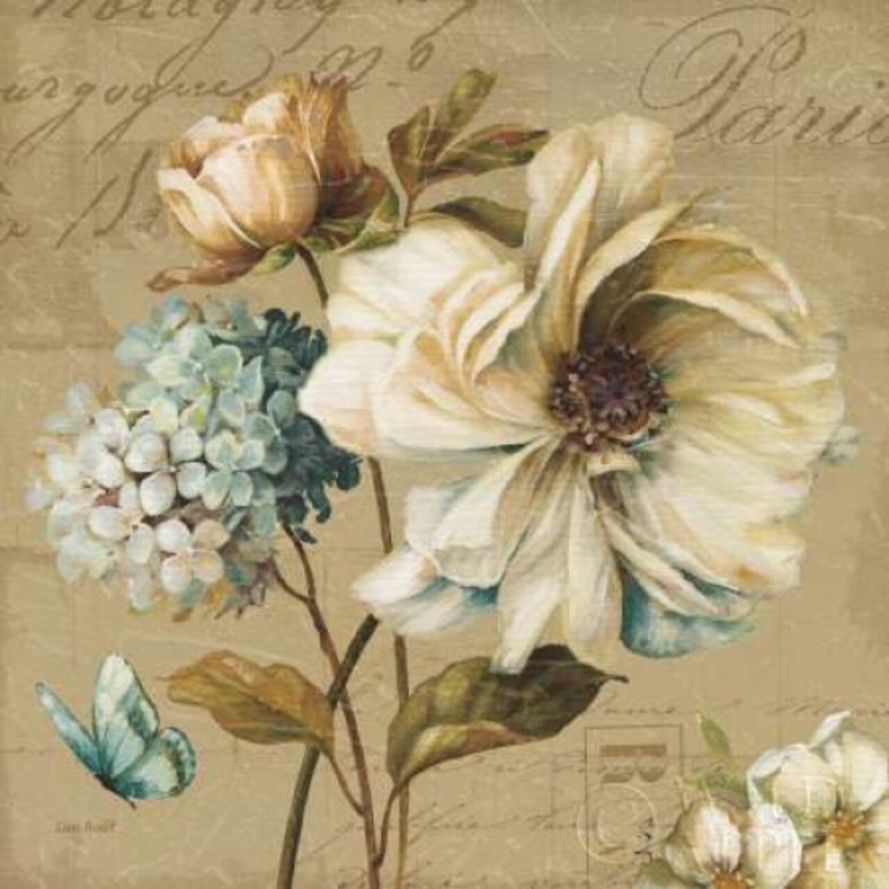 Marche de Fleurs Blue II Poster Print by Lisa Audit - Item # VARPDX9480
